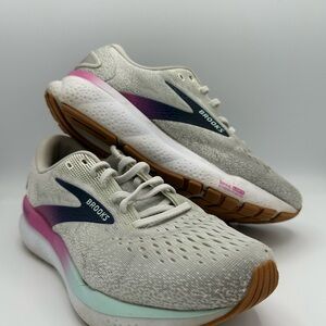 Brooks Women Ghost 16 1204071B175 Gray Running Shoes Sneakers Size 8 EU 39